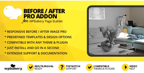Before After Image Pro Addon for WPBakery Page Builder