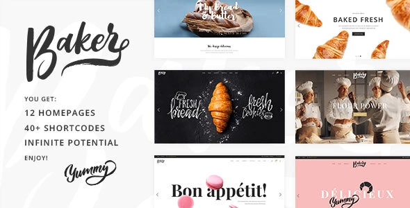 Baker – Fresh Bakery, Pastry and Cake Shop WordPress Theme